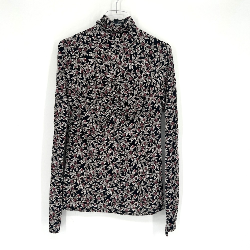 Isabel‎ Marant Etoile Turtleneck Top Womens 12 / 44 Floral Long Sleeve Bodycon
